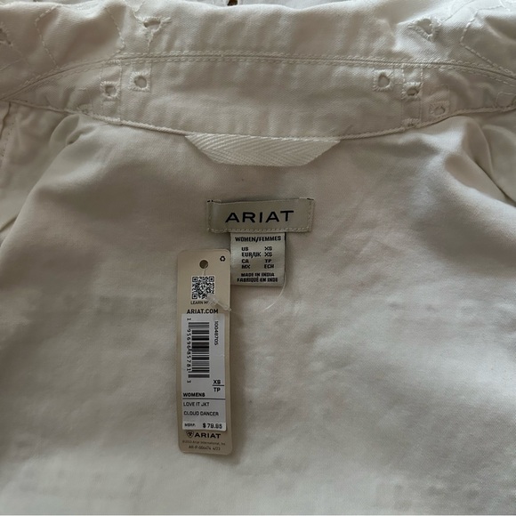 ARIAT Love it Jacket Cloud Dancer Size XS NWT - Picture 11 of 11
